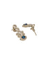 Silver Toned Sapphire Blue AD Studded Statement Delicate Necklace Jewellery Set