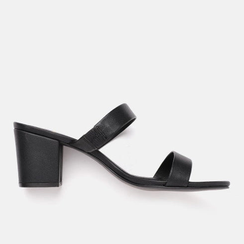 Women's Double Strap Open Toe Block Heel Sandals