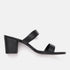 Women's Double Strap Open Toe Block Heel Sandals