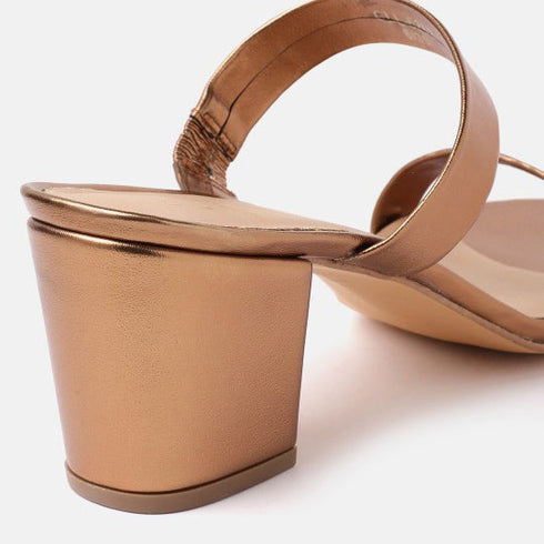 Women's Double Strap Open Toe Block Heel Sandals
