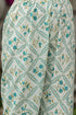 Women floral printed pure cotton Anarkali kurta with Trousers & Dupatta