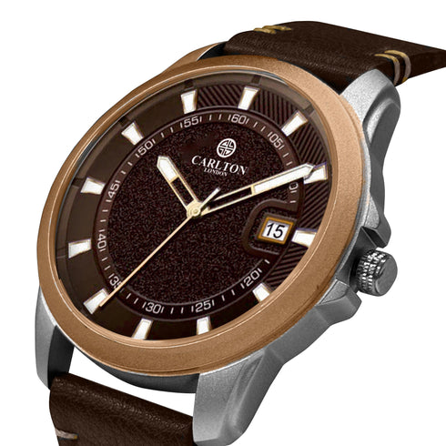 Duke Men Analog Brown Watch -CLLSGLDBR