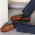Men's Pebble Leather Dress Loafer with Contrast Band