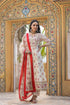 Women Cream Floral Printed Pure Cotton Anarkali Kurta Set