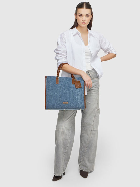 Denice Denim Tote Bag