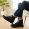 Men's Modern Leather Textured Ankle Chelsea Boot with Lightweight
