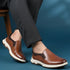 Men's Easy Slip-On Leather Casual Shoe with Lightweight Comfort Sole