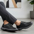 Men's Lace-Up Leather Casual Shoe with Lightweight Comfort Sole