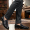 Men's Textured Panel Penny Loafers