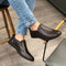 Men's Comfort Casual Slip-On Shoe with Leather Textured Elastic Detail