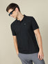 Men Solid Slim Fit Polo T-shirt with MATPIQ