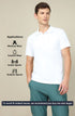 Men Solid Slim Fit Polo T-shirt with MATPIQ