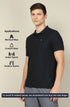 Men Solid Slim Fit Polo T-shirt with MATPIQ
