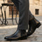Men's Classic Slip-On Ankle Chelsea Leather's Boot with Elastic Gussets