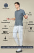 Men Solid Slim Fit Polo T-shirt with MATPIQ