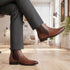 Men's Classic Slip-On Ankle Chelsea Leather's Boot with Elastic Gussets
