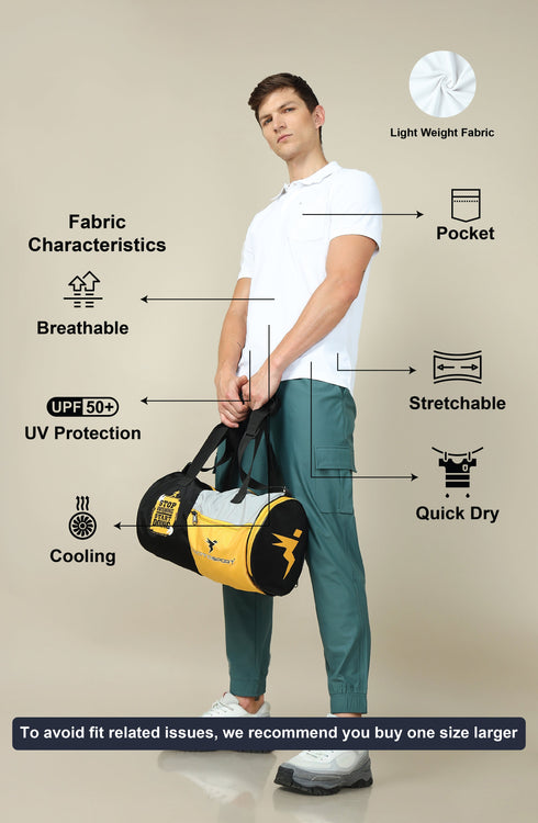 Men Solid Slim Fit Polo T-shirt with MATPIQ