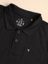 Men Solid Slim Fit Polo T-shirt with MATPIQ
