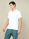 Men Solid Slim Fit Polo T-shirt with MATPIQ