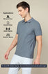 Men Solid Slim Fit Polo T-shirt with MATPIQ