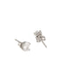 925 Sterling Silver 6 mm Zircon Studded Solitaire Oval Minimal Studds Earrings