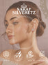925 Sterling Silver Zircon & Pearl Embellished Minimal Floral Studds Earrings