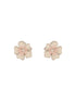 925 Sterling Silver Enamelled Bloom Flower Shaped Studds Earrings