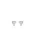 925 Sterling Silver 4 mm Stones Zircon Studded Solitaire Heart Studds Minimal Earrings