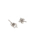 925 Sterling Silver 4 mm Stones Zircon Studded Solitaire Heart Studds Minimal Earrings