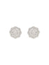 925 Sterling Silver Zircon Studded Floral Studds Earrings