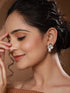 Rose Gold AD Studded Pearl Luxe Studds Earrings