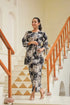 Women Black and White Floral Printed Co-ords Set