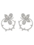925 Sterling Silver Butterfly Circular Studds Earrings