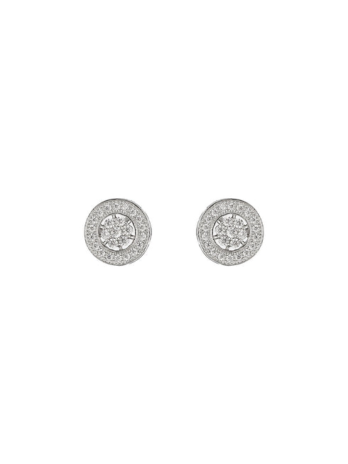 925 Sterling Silver AD Studded Studds Earrings