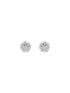 925 Sterling Silver Sterling Silver Cubic Zirconia Floral Studds Earrings