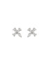 925 Sterling Silver Cubic Zirconia Floret Studds Earrings