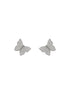 925 Sterling Silver Cubic Zirconia Butterfly Studds Earrings