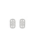 925 Sterling Silver Cubic Zirconia Geometric Studds earrings