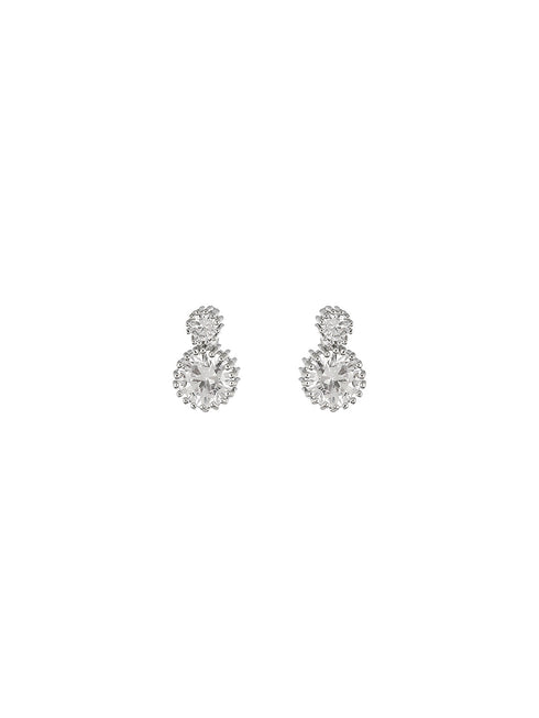 925 Sterling Silver Cubic Zirconia Solitaire Studds Earrings