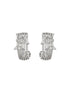 925 Sterling Silver CZ Floral Bali Studds Earrings