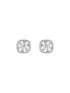 925 Sterling Silver Zircon Studded Halo Flower Dailywear Studds Earrings