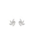 925 Sterling Silver Rhodium Plated Marquise CZ Solitaire Studds Earrings