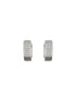 925 Sterling Silver Rhodium Plated CZ Studded Small Hoop Earrings