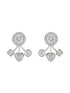 925 Sterling Silver Cubic Zirconia Solitaire Drop Earrings