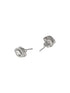 925 Sterling Silver Cubic Zirconia Oval Marquis Studds Earrings
