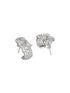 925 Sterling Silver CZ Floral Bali Studds Earrings