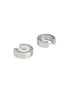 925 Sterling Silver Rhodium Plated CZ Studded Small Hoop Earrings