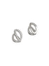 925 Sterling Silver Rhodium Plated minimal Bali Studds Earrings