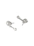 925 Sterling Silver Rhodium Plated Pear Drop Earrings