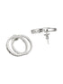 925 Sterling Silver Rhodium Plated Entwined Circles Stud Earrings